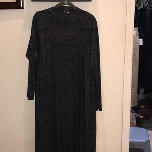 Elegant Black Long Sleeve cardigan